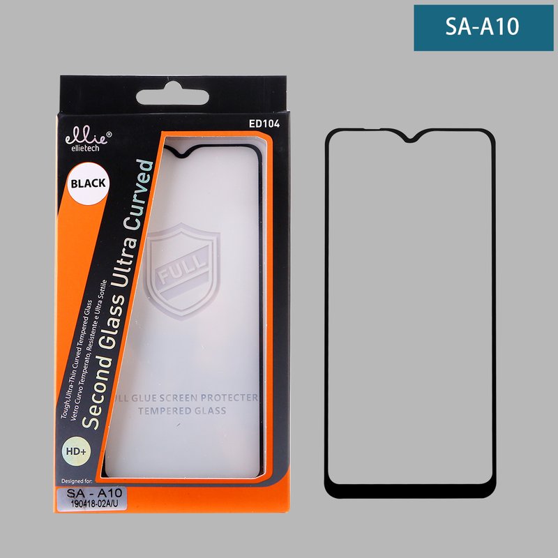 ED104 Protector Full Glue 5D para Samsung A10/ M10/ M20 Negro