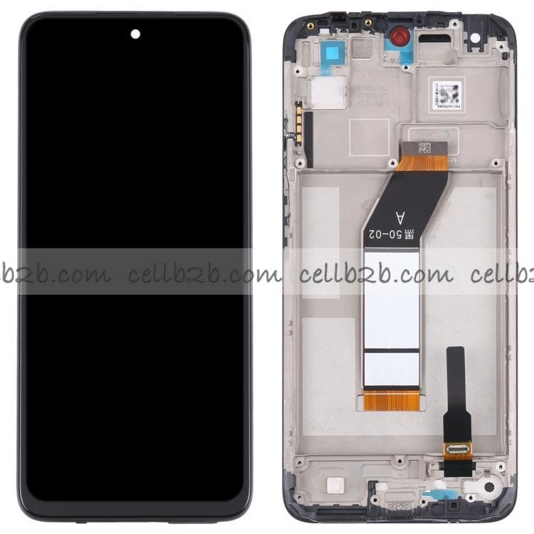 Original Pantalla Xiaomi Redmi 10 2022 Negra con Marco Completa LCD+Táctil
