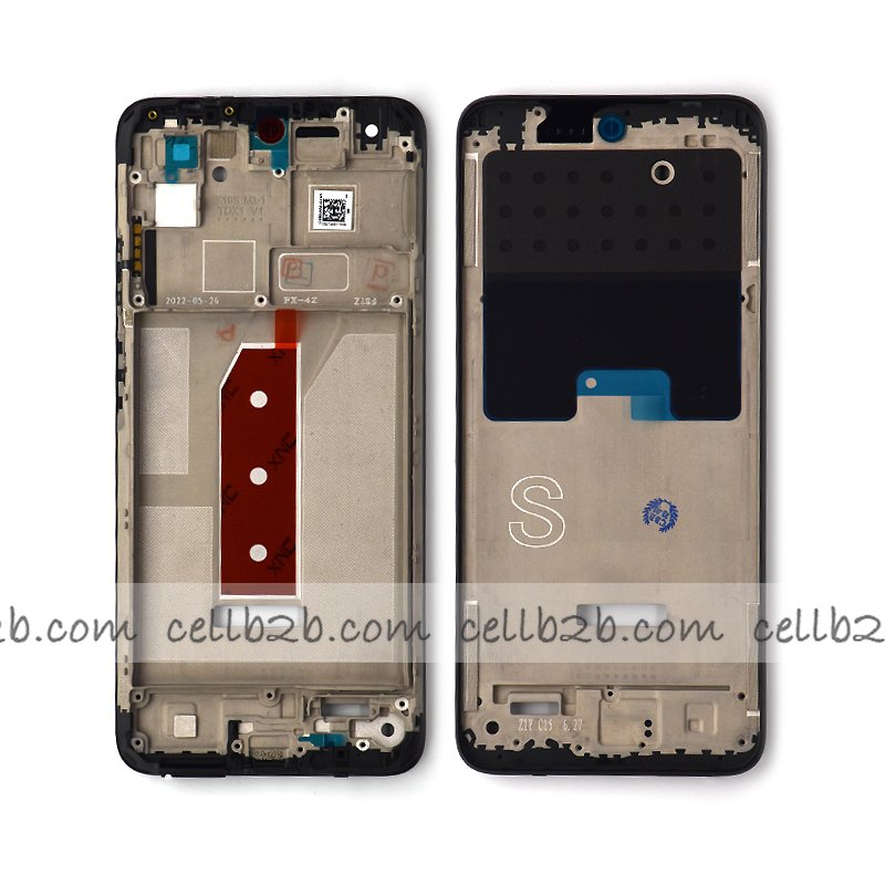 CARCASA INTERMEDIA PARA XIAOMI REDMI 10 2022 NEGRO ORIGINAL