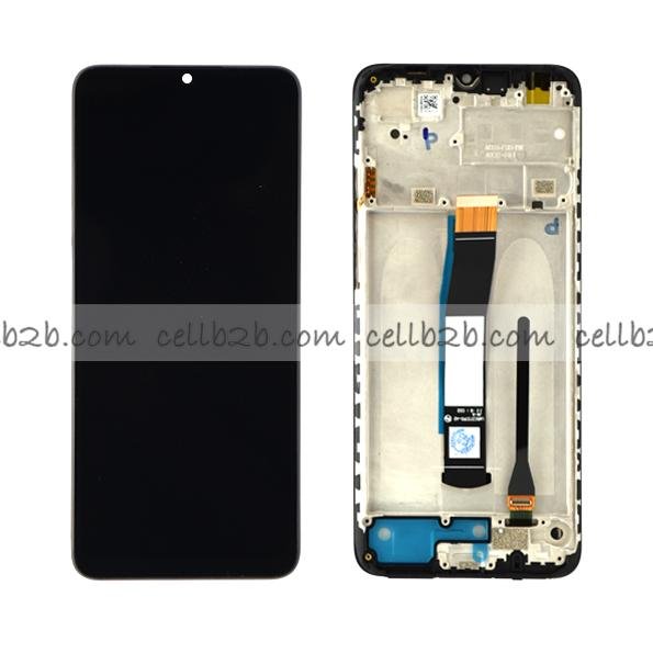 Original Pantalla Xiaomi Redmi 10C Negra con Marco Completa LCD+Táctil