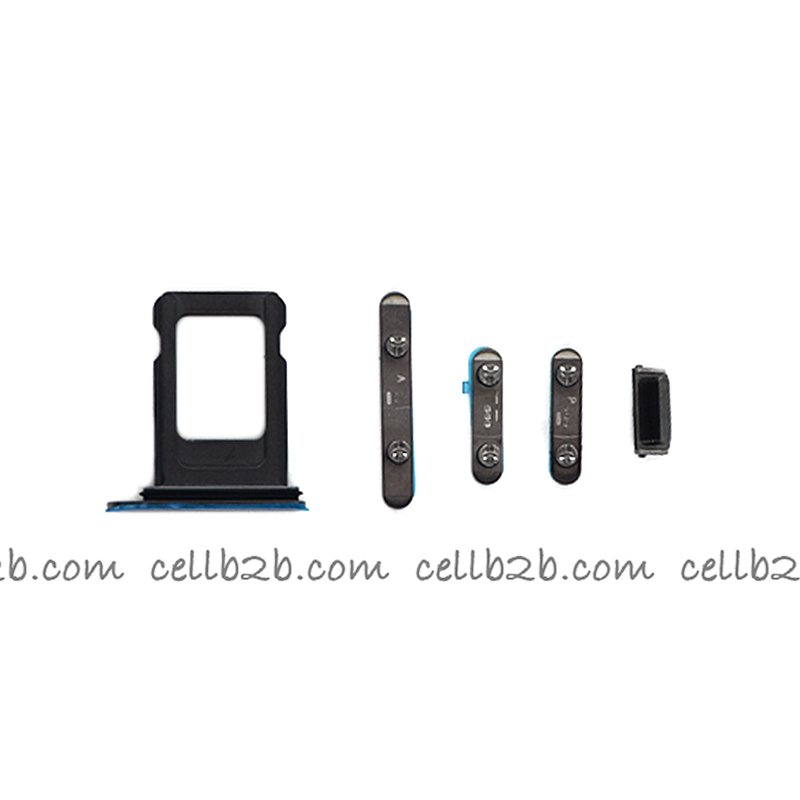 Set 4 Piezas Porta-SIM + Teclado de Volumen, Encendido y Botón Vibración para iPhone 13 Pro / 13 Pro Max Verde