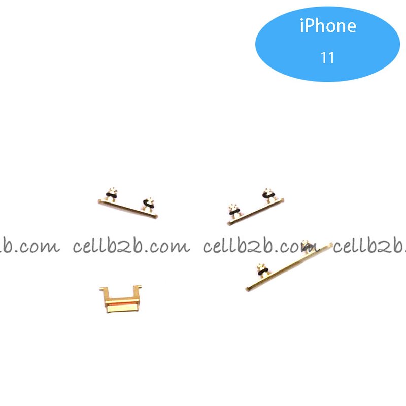 Set de Botones Lateral para iPhone 11 Amarillo