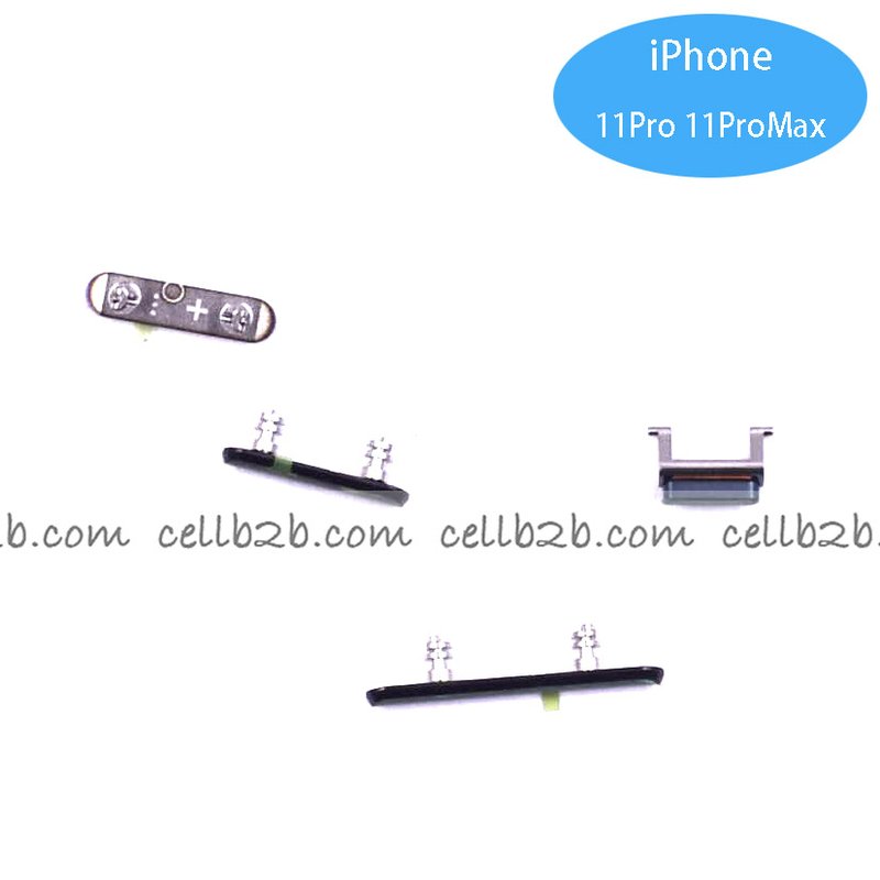 Set de Botones Lateral para iPhone 11 Pro Max Verde
