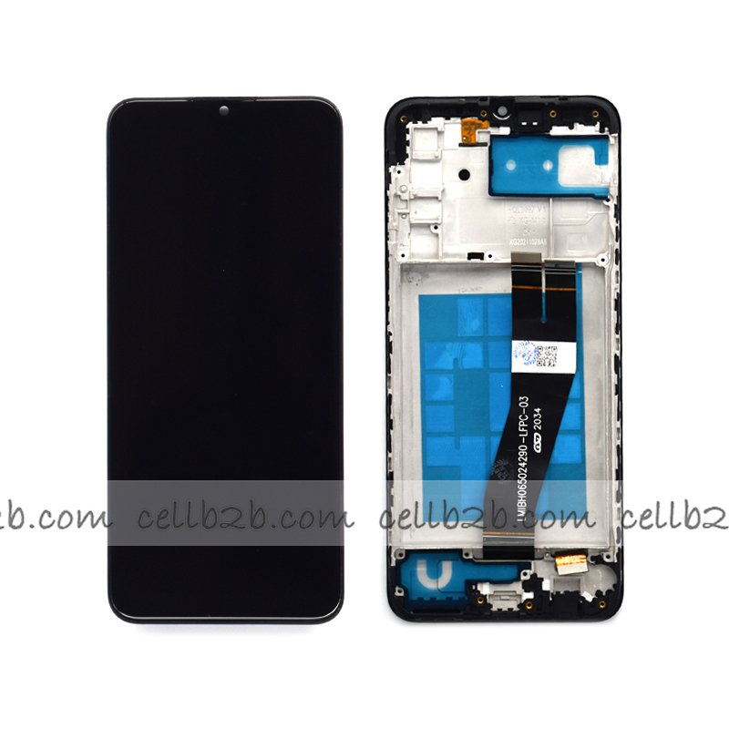 Pantalla Samsung GALAXY A02S A025G Negra CON MARCO Original LCD+Táctil Versión Europea