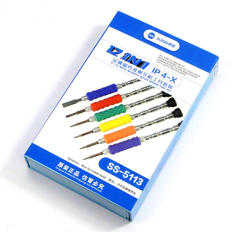 SUNSHIEN SS-5113 iP 4-X 12 en 1 Kit de Herramientas de Apertura