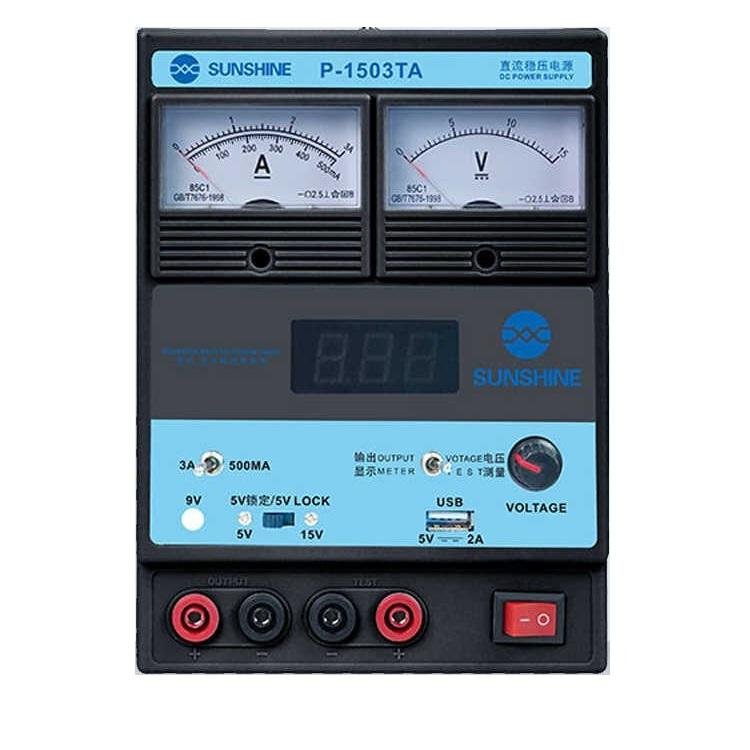 SUNSHINE P-1503TA 110/240V Fuente de Alimentación Analógica DC para Cellular