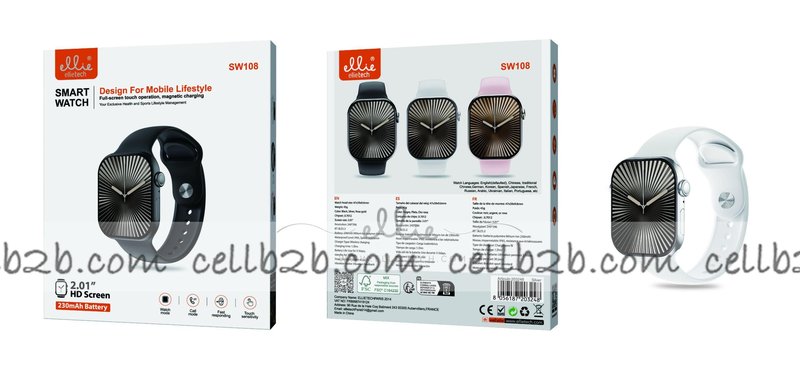 Ellietech SW108 Reloj Inteligente Salud Deportiva 2.01"