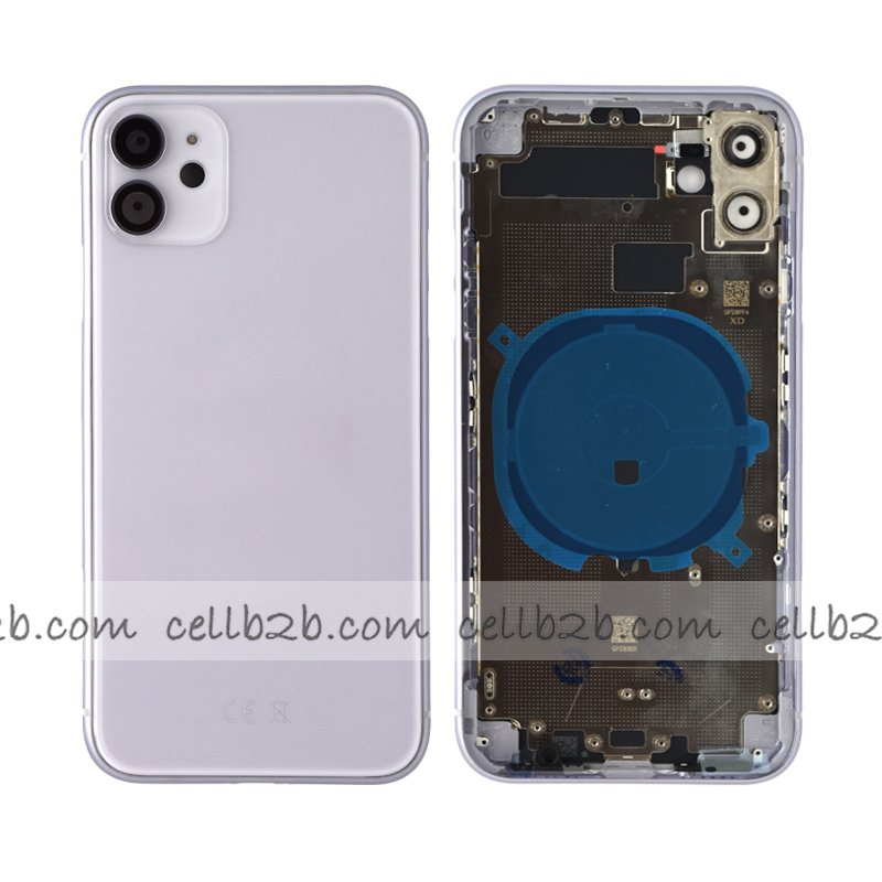 Tapa Chasis Con Bandeja iPhone 11 Lila Sin Recambios