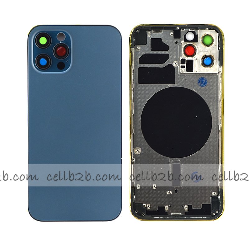 Tapa Chasis Con Bandeja iPhone 12 Pro Azul sin Recambios Material Original