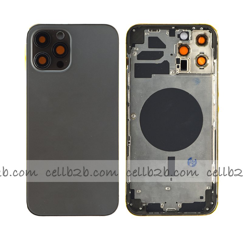 Tapa Chasis Con Bandeja iPhone 12 Pro Max Negra sin Recambios Material Original