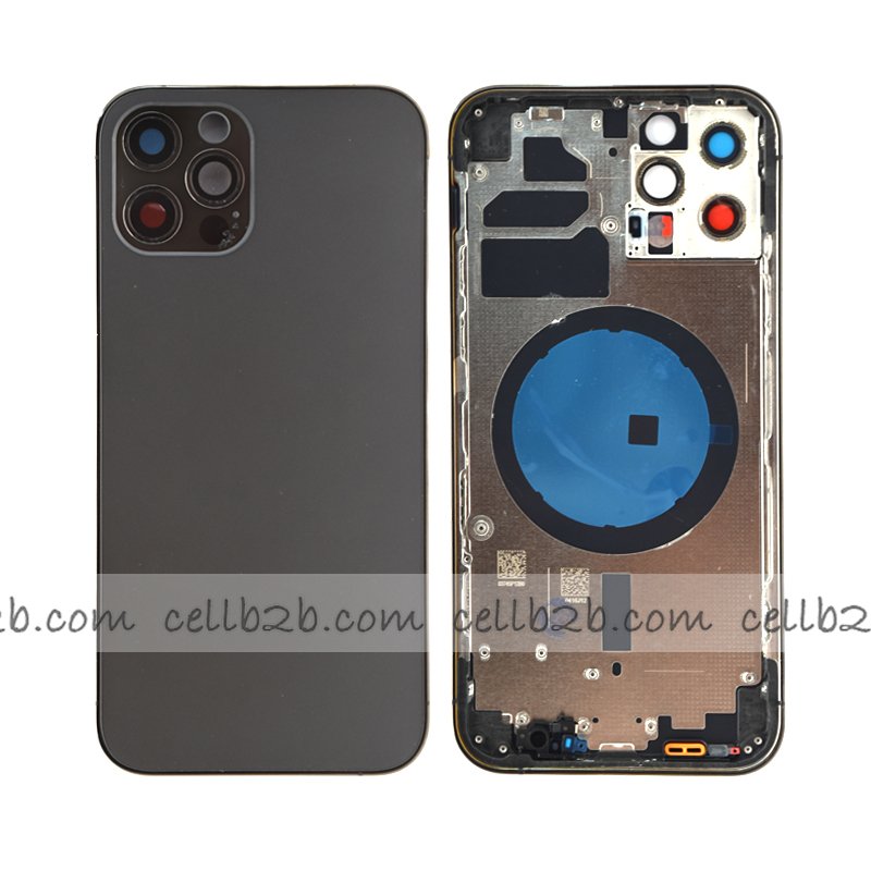Tapa Chasis Con Bandeja iPhone 12 Pro Negra sin Recambios Material Original