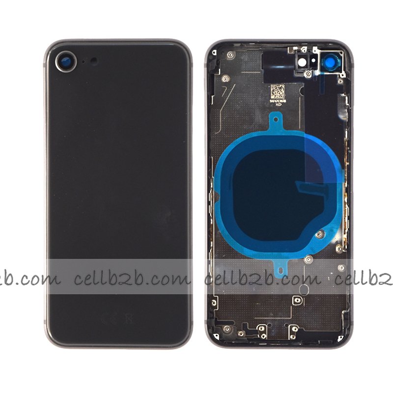 Tapa Chasis Con Bandeja iPhone SE 2020 Negra sin Recambios