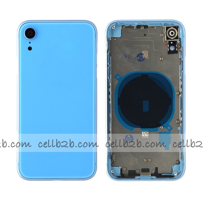 Tapa Chasis Con Bandeja iPhone XR Azul Sin Recambios