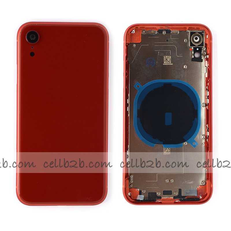 Tapa Chasis Con Bandeja iPhone XR Rojo Sin Recambios