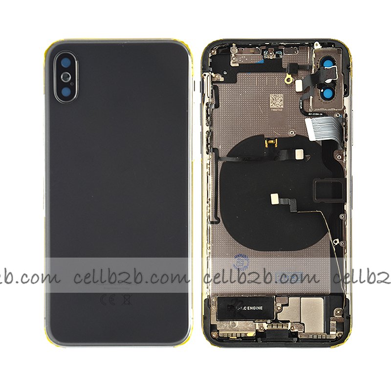 Tapa Chasis Con Recambio iPhone X Negro