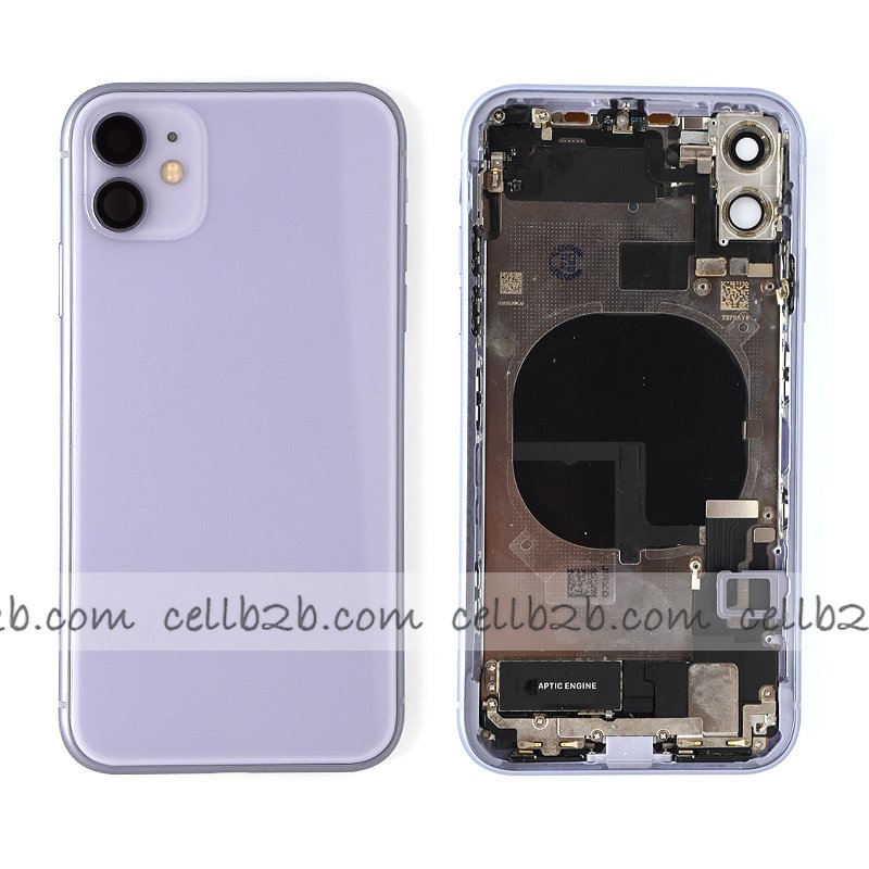 Tapa Chasis iPhone 11 Lila Con Recambios