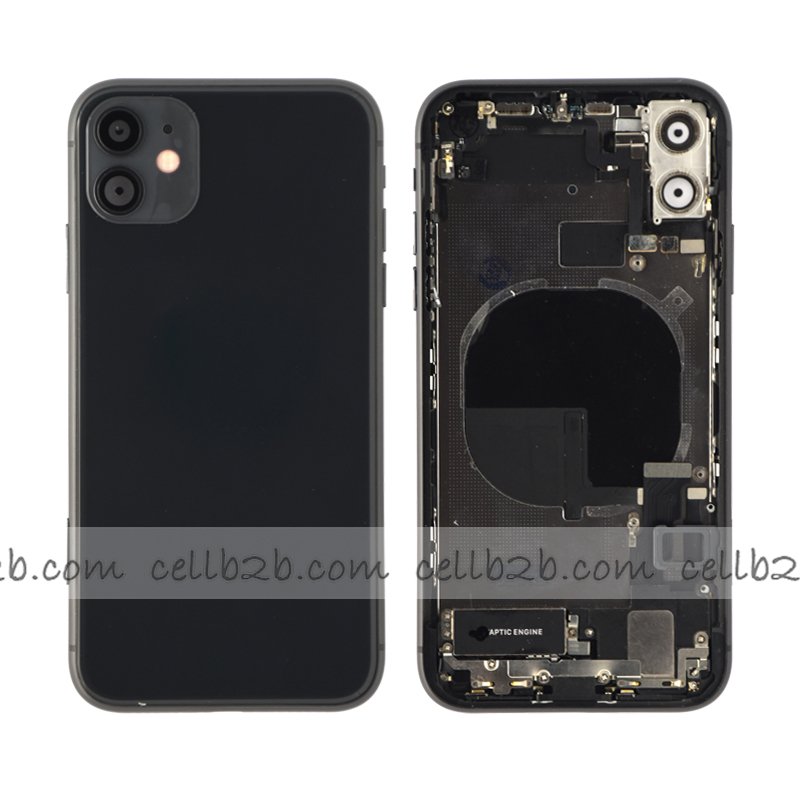 Tapa Chasis iPhone 11 Negro Con Recambios