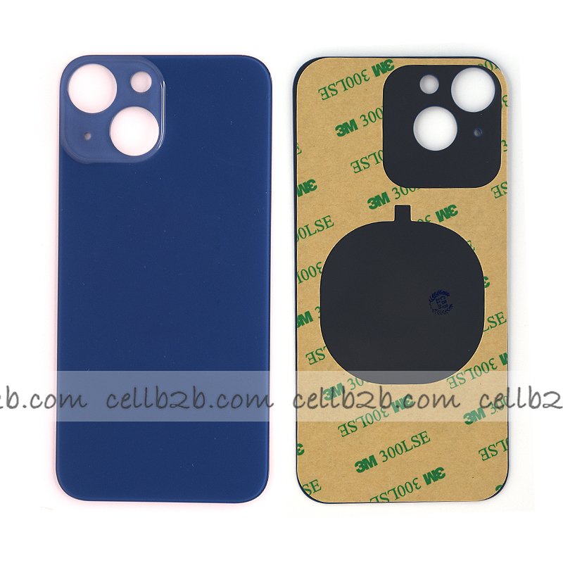 Tapa Trasera Cristal para iPhone 13 Azul