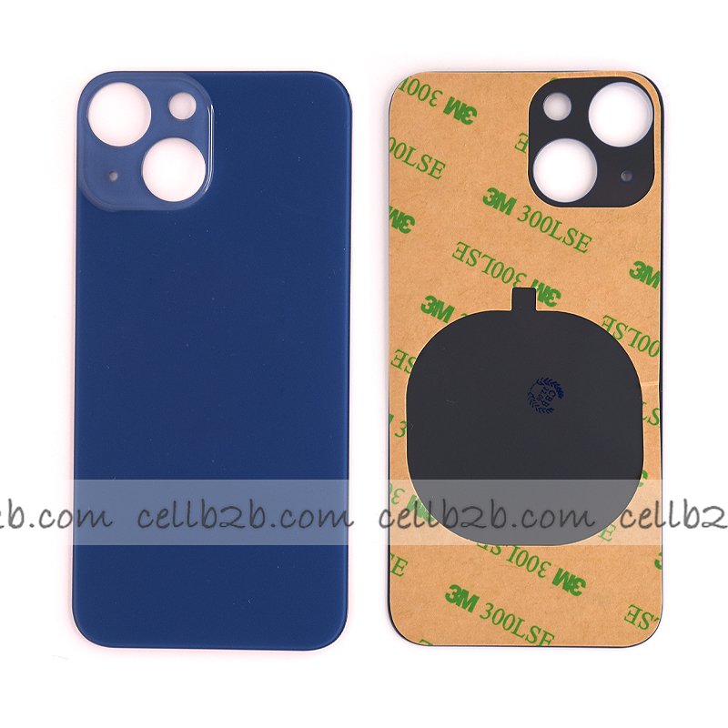 Tapa Trasera Cristal para iPhone 13 Mini Azul