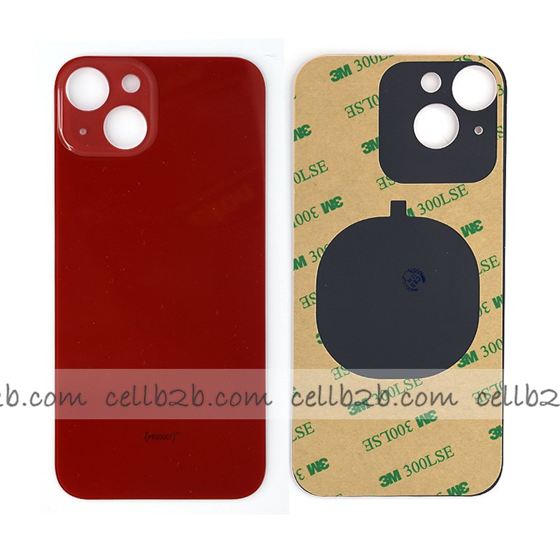 Tapa Trasera Cristal para iPhone 13 Roja
