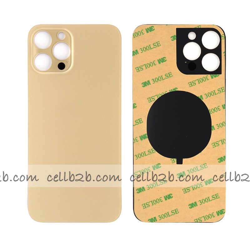 Tapa Trasera Cristal para iPhone 12 Pro Max Dorada