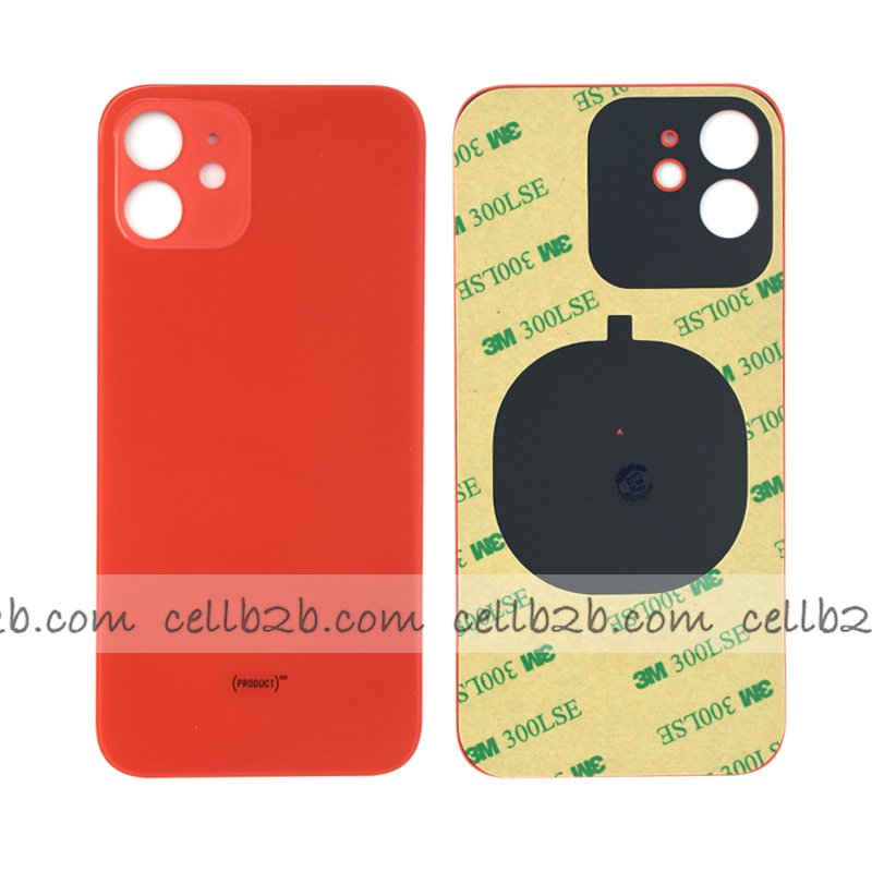 Tapa Trasera Cristal para iPhone 12 Roja