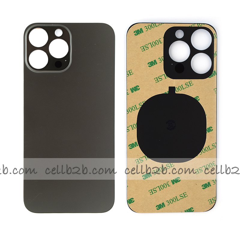 Tapa Trasera Cristal para iPhone 13 Pro Max Negra