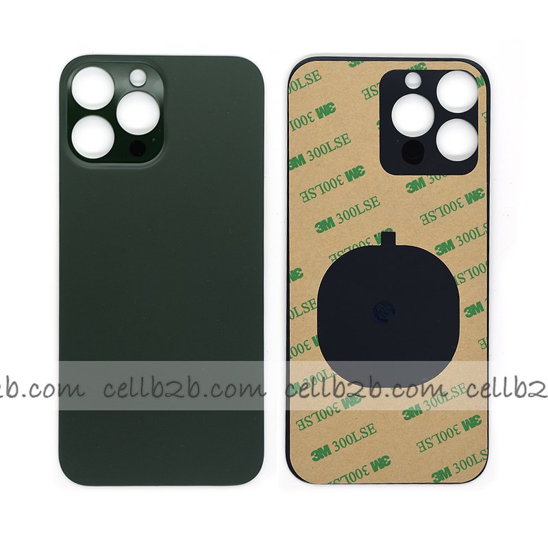 Tapa Trasera Cristal para iPhone 13 Pro Max Verde Oscuro