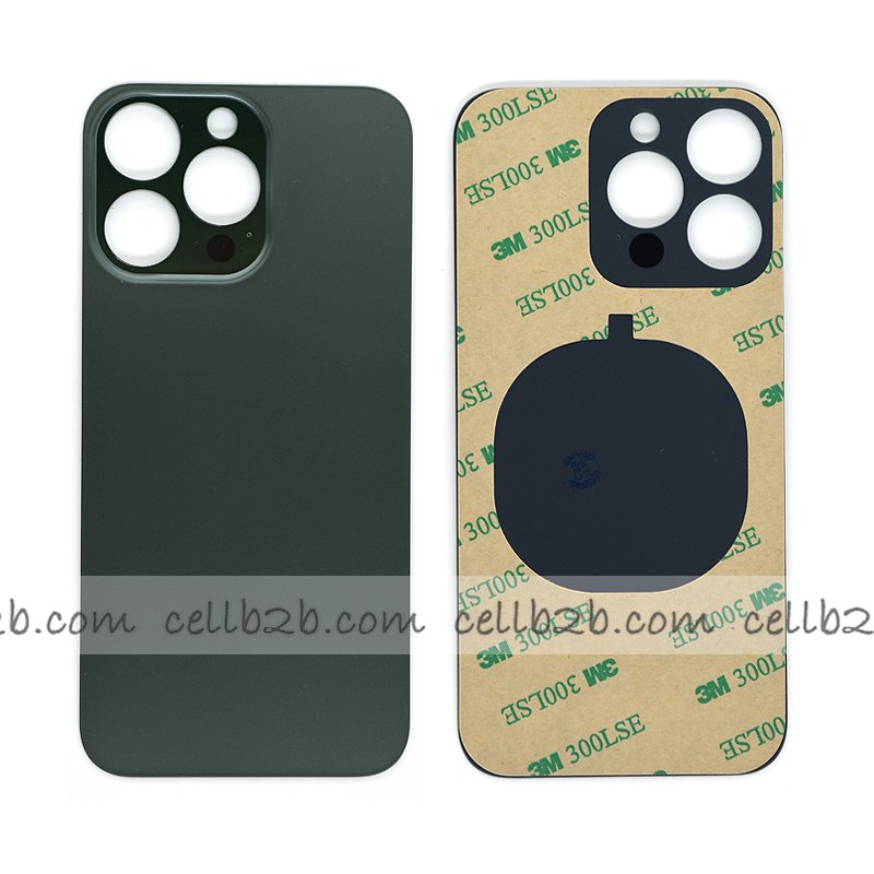 Tapa Trasera Cristal para iPhone 13 Pro Verde Oscuro