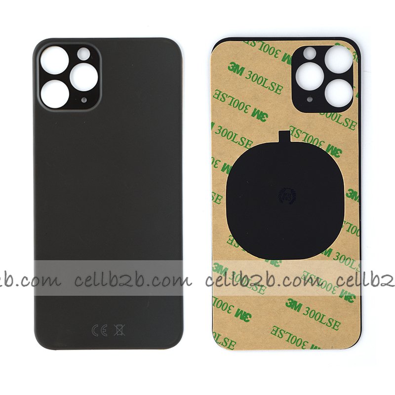 Tapa Trasera de Cristal para iPhone 11 Pro Negra