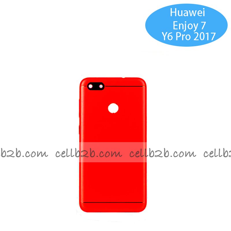 Tapa Trasera Huawei Enjoy 7/ Y6 Pro 2017 Rojo CON LENTE