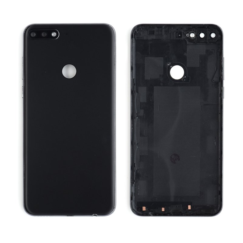 Tapa Trasera Huawei Enjoy 8/ Y7 2018 Negra CON LENTE