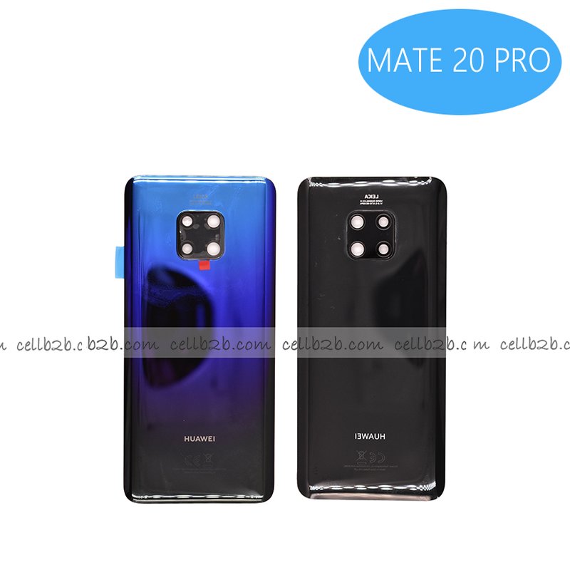 Tapa Trasera  Huawei Mate 20 Pro Azul Aurora ORI CON LENTE