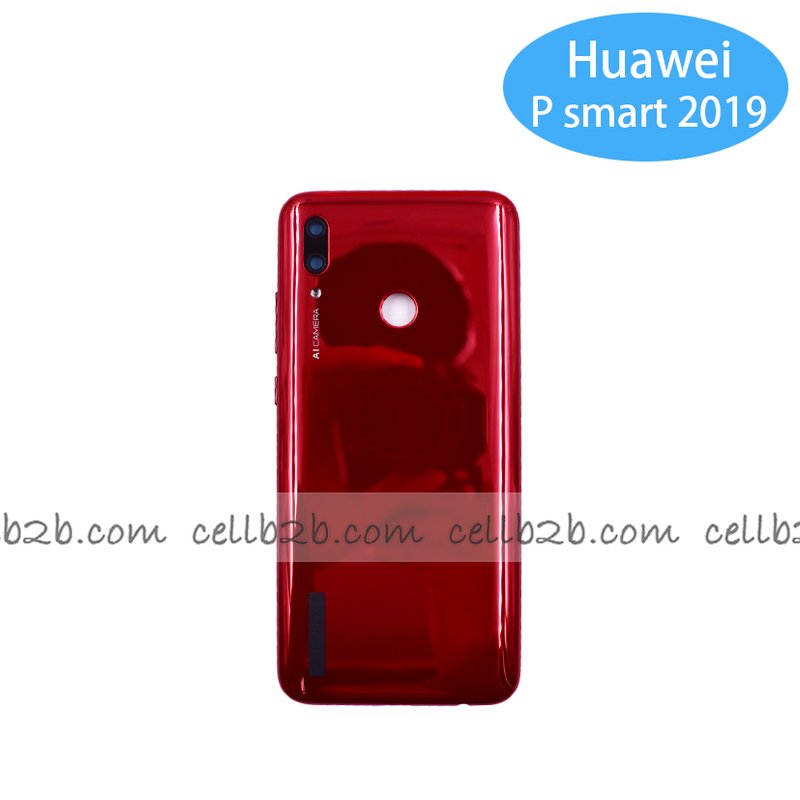 Tapa Trasera Huawei P Smart 2019 Roja CON LENTE
