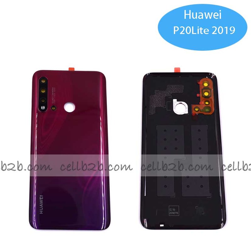 Tapa Trasera Huawei P20 Lite 2019 Rojo CON LENTE