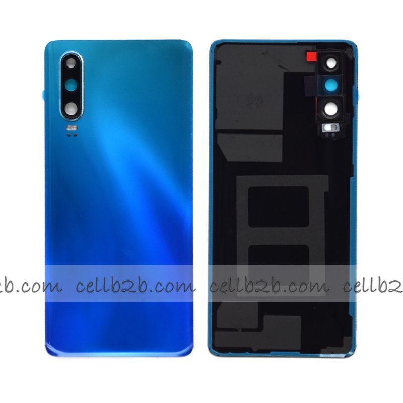 Tapa Trasera  Huawei P30 Azul Aurora CON LENTE