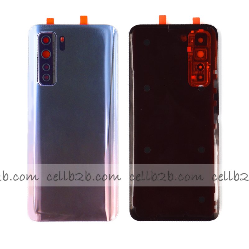 Tapa Trasera Huawei P40 Lite 5G / Nova 7SE Plateada CON LENTE