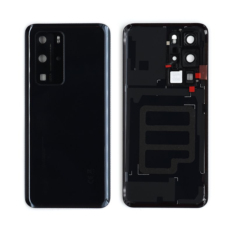 Tapa Trasera Huawei P40 Pro Negra ORI con Lente