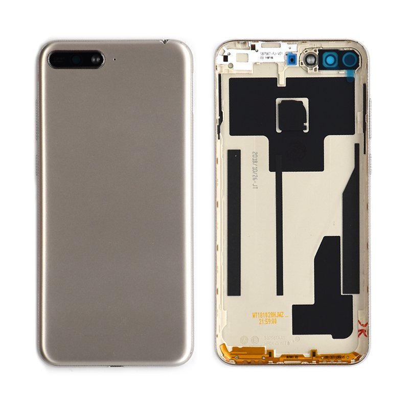 Tapa Trasera Huawei Y6 2018 Dorada CON LENTE