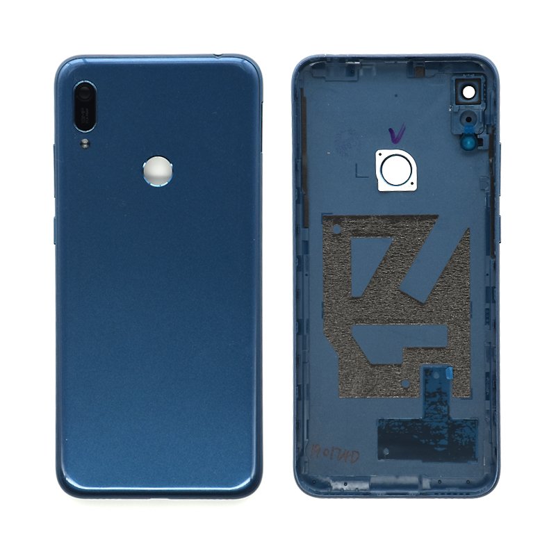Tapa Trasera Huawei Y6 2019 Con Huella Azul CON LENTE