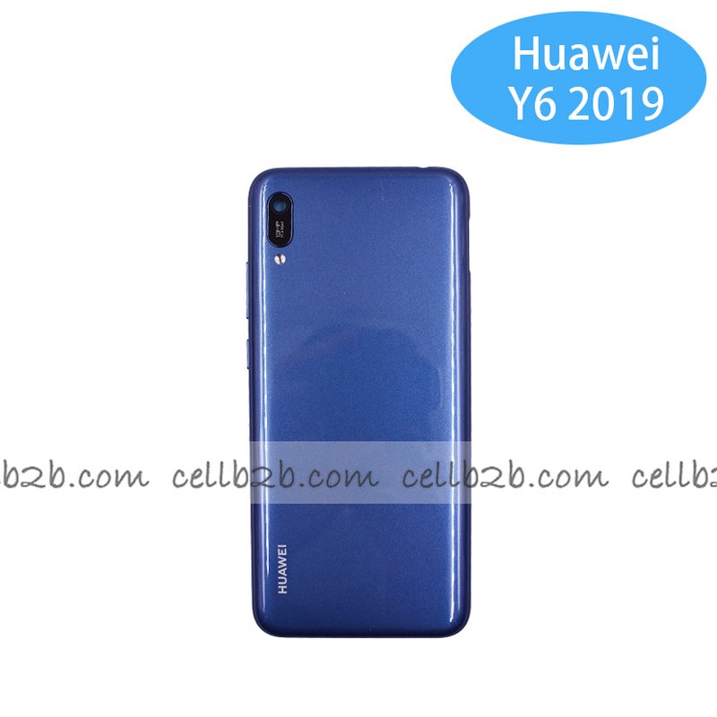 Tapa Trasera Huawei Y6 2019 / Honor 8A Sin Huella Azul CON LENTE