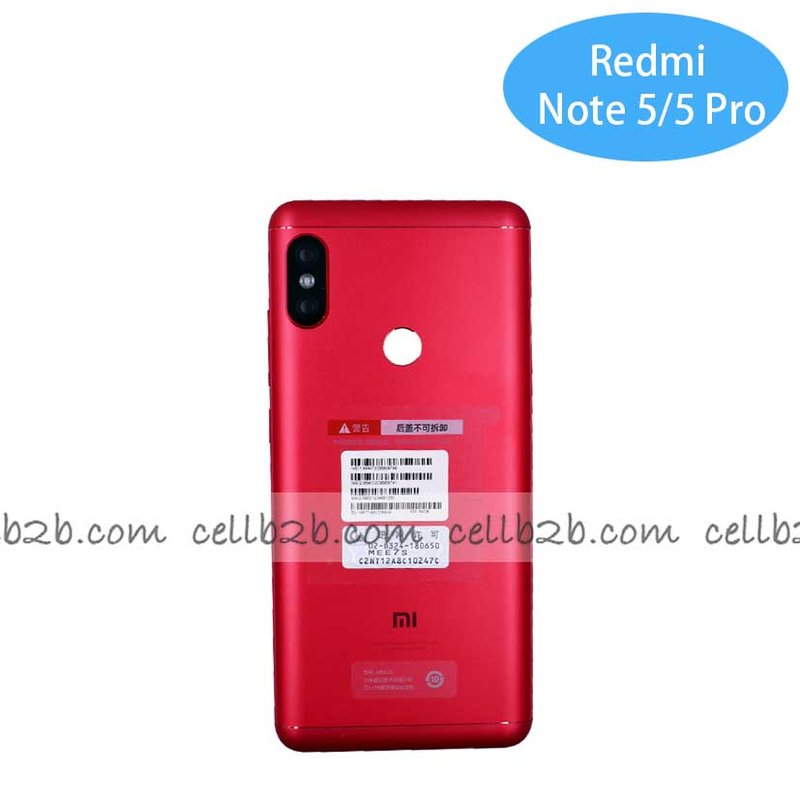 Tapa Trasera Redmi Note 5 / Note 5 Pro Rojo