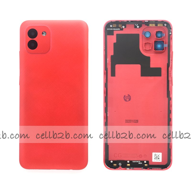 Tapa Trasera Samsung A03 A035G Rojo CON LENTE