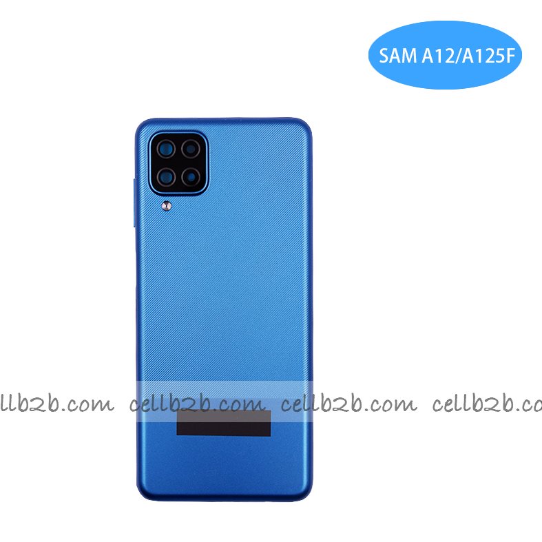 Tapa Trasera Samsung A12 A125F Azul CON LENTE