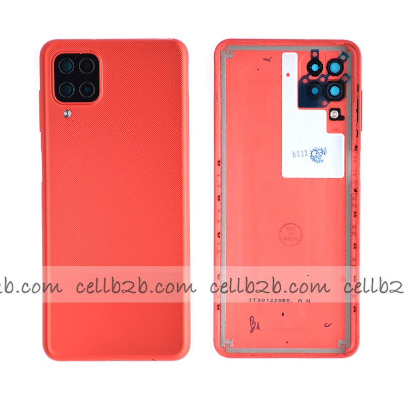 Tapa Trasera Samsung A12 A125F Rojo CON LENTE