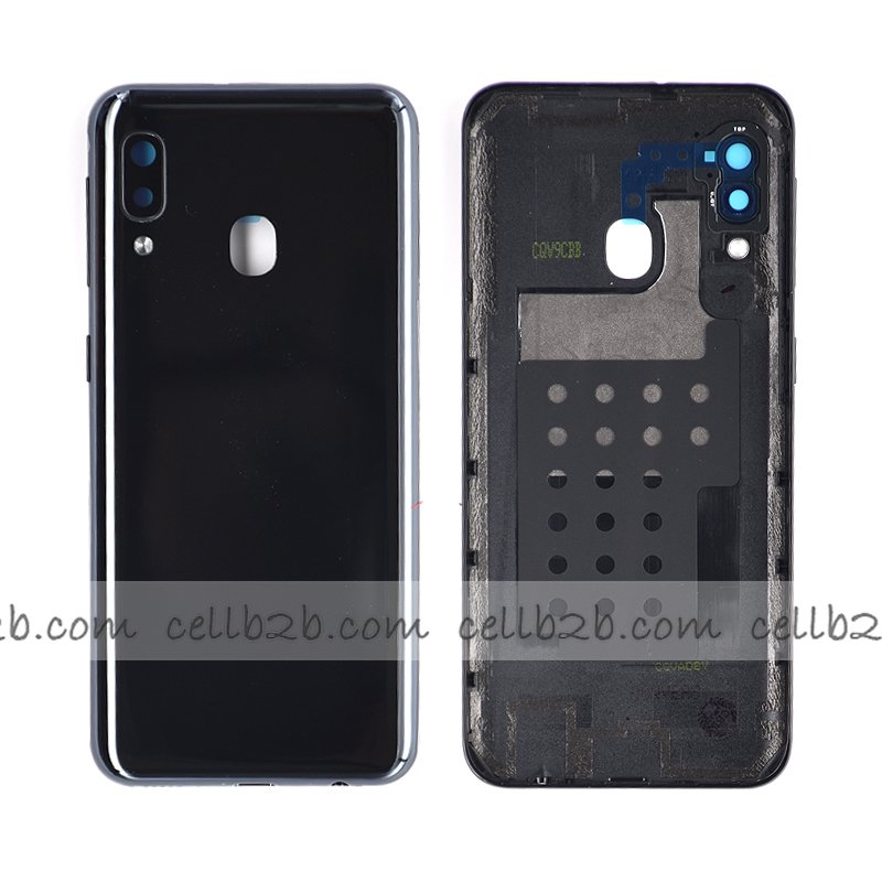 Tapa Trasera Samsung A20E A202F Negra CON LENTE