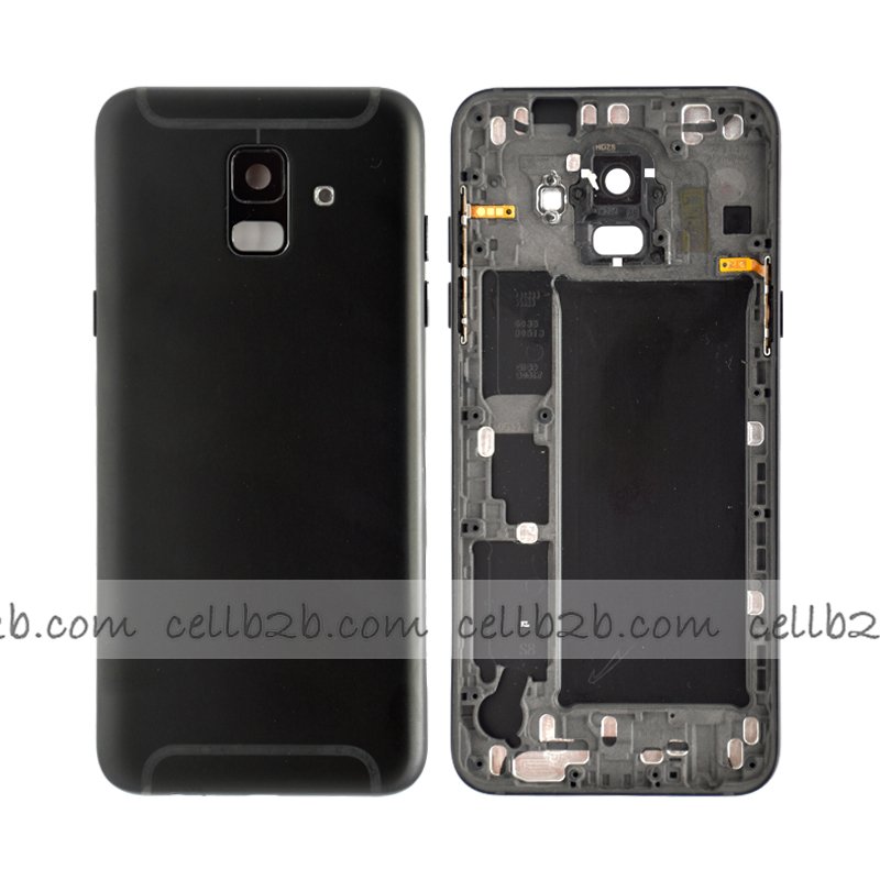 Tapa Trasera Samsung A6 2018/ A600F Negro ORI CON LENTE
