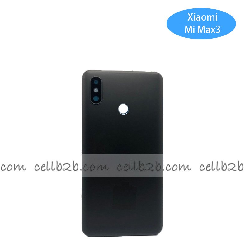 Tapa Trasera Xiaomi Mi Max 3 Negra CON LENTE
