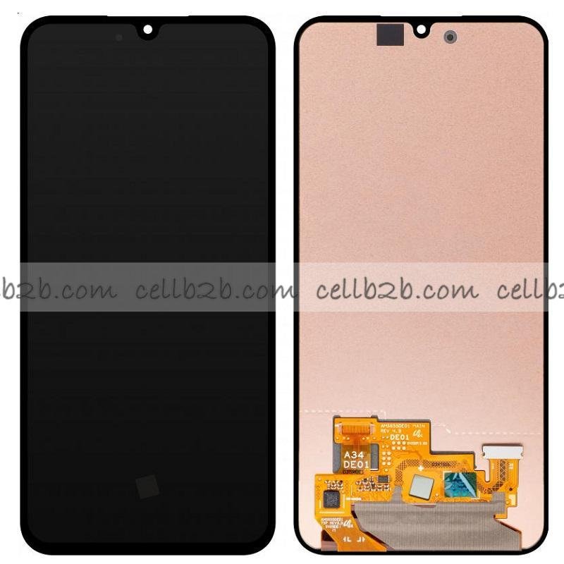*Pantalla Samsung Galaxy A34 5G A346B Negra SIN MARCO Original LCD+Táctil SERVICE PACK