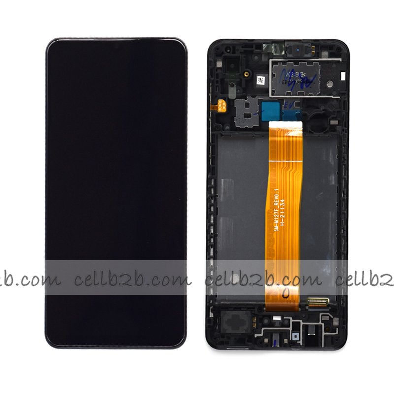*Pantalla Samsung Galaxy A02 A022 Negra CON MARCO Original LCD+Táctil SERVICE PACK